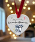 Love and a Havanese Fawn Grey & White Ceramic Heart